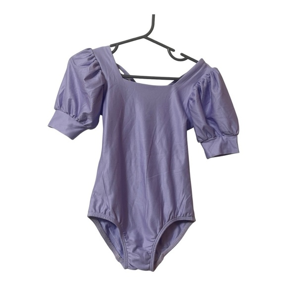 cheeky plum Other - Cheeky Plum Solid Light Purple Leo One Piece Puffy Sleeves
